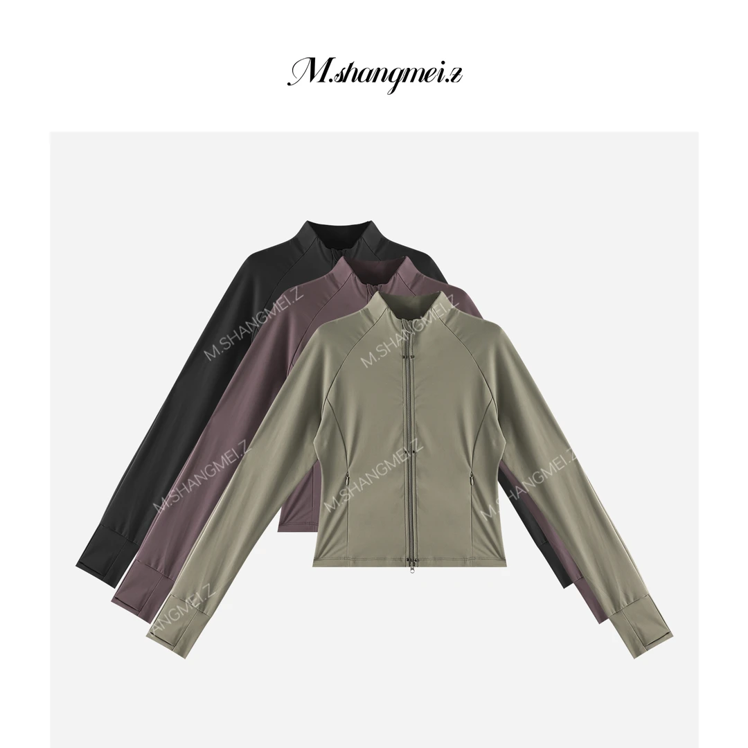 M.SHANGMEI.Z/沐熙【马术外套】美大哥运动弹力立领外套X0873801