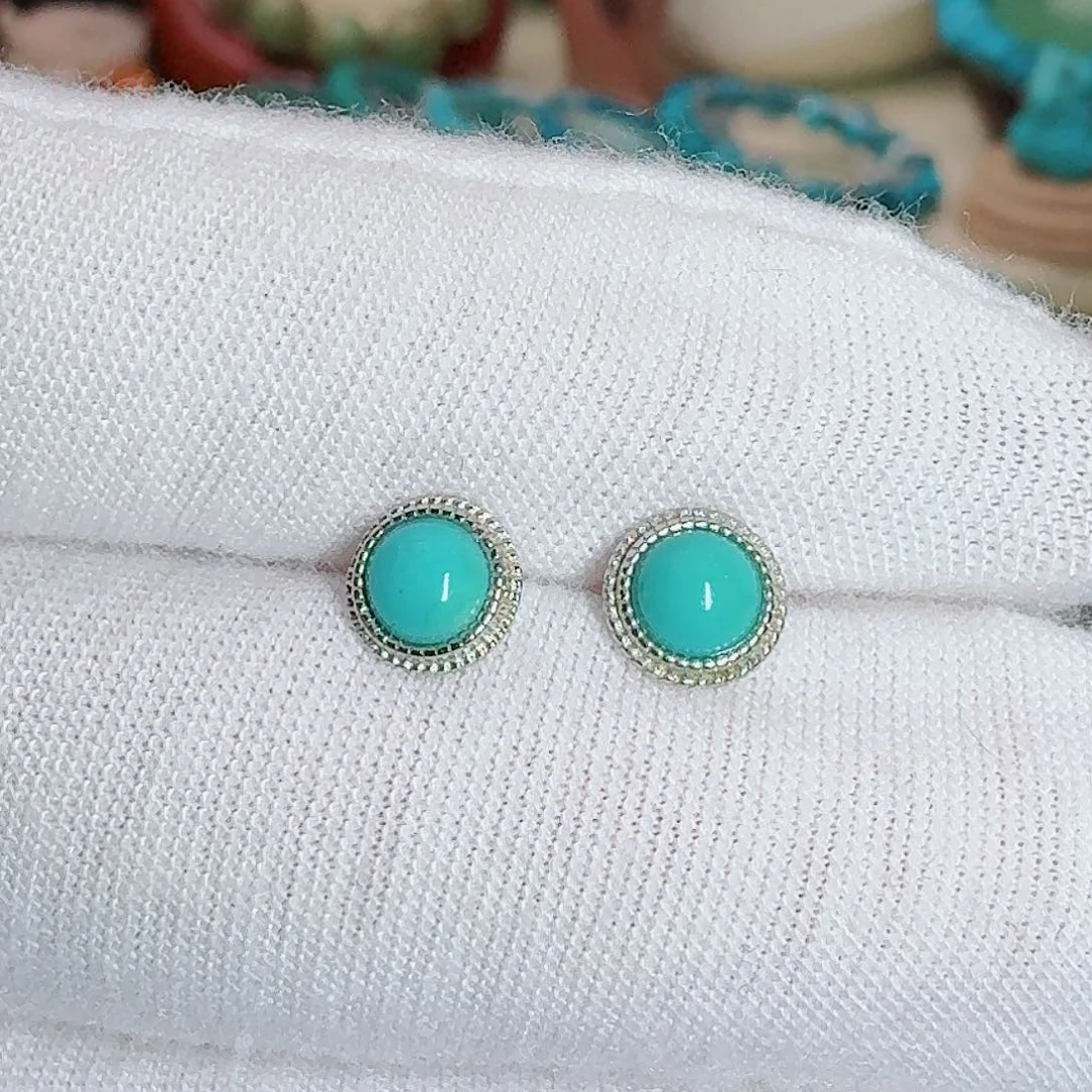 绿松石银S925镶嵌珠宝奇石