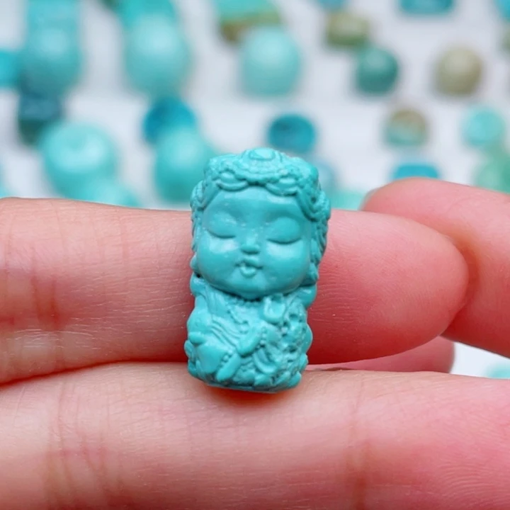 绿松石未镶嵌挂件