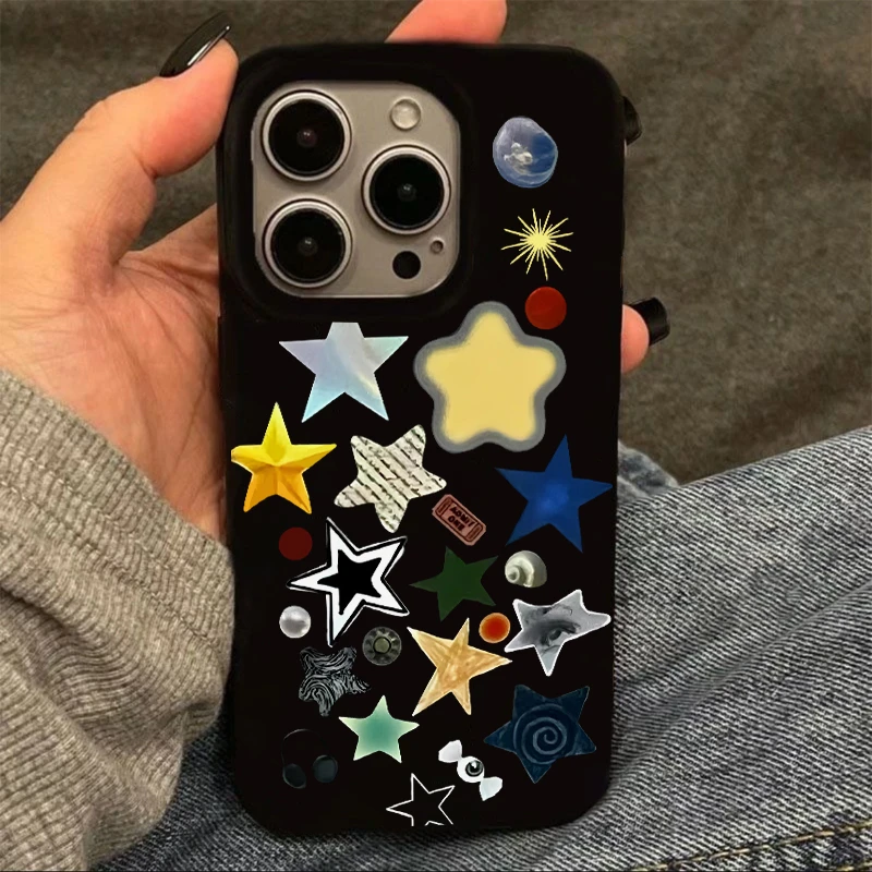 奥菲顿迷幻星星适用iPhone16/15promax果冻12苹果11手机壳14/13套