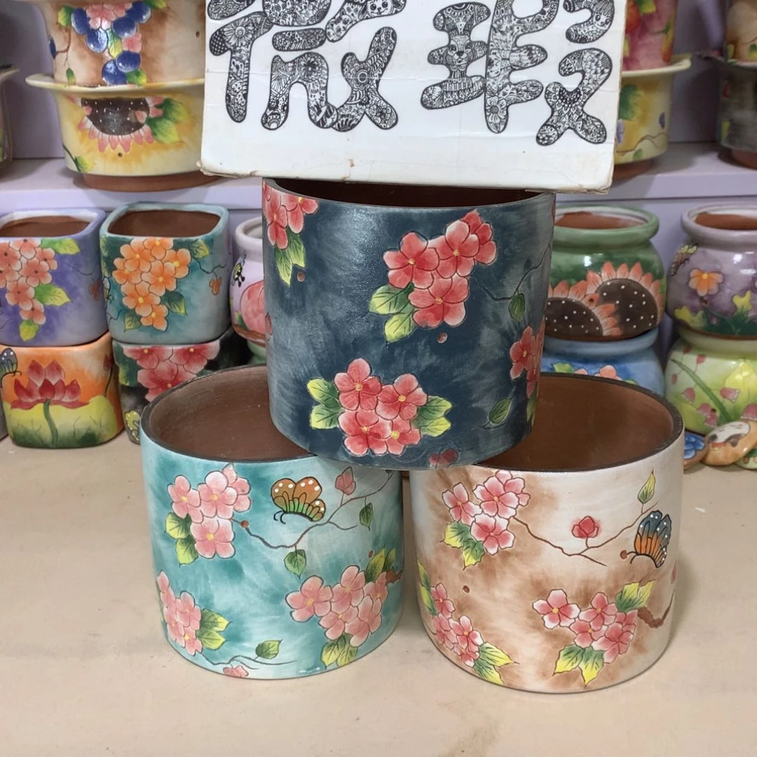 少****?瑕疵花盆，手绘福利