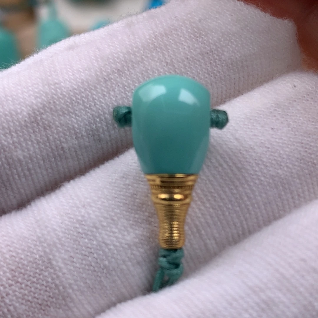 绿松石18K金镶嵌珠宝奇石