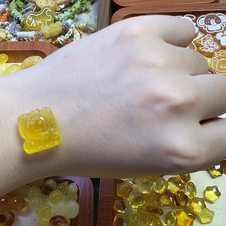 琥珀未镶嵌珠宝奇石大象