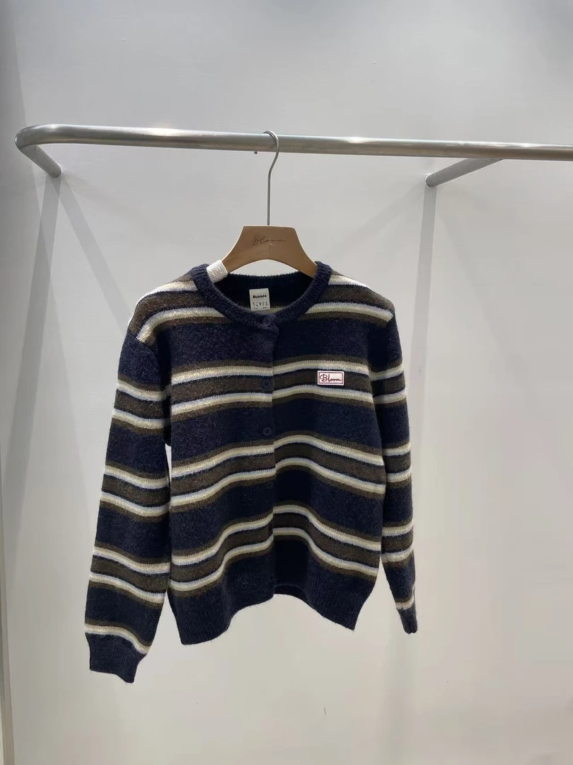 【奈野喜】韩国正品代购/bloom条纹毛衣【NO退NO换】