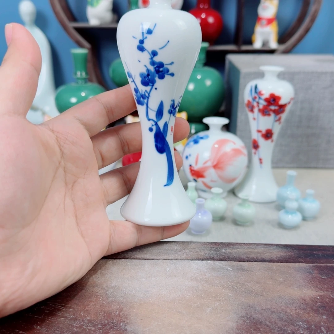 陶瓷手工小花器摆件