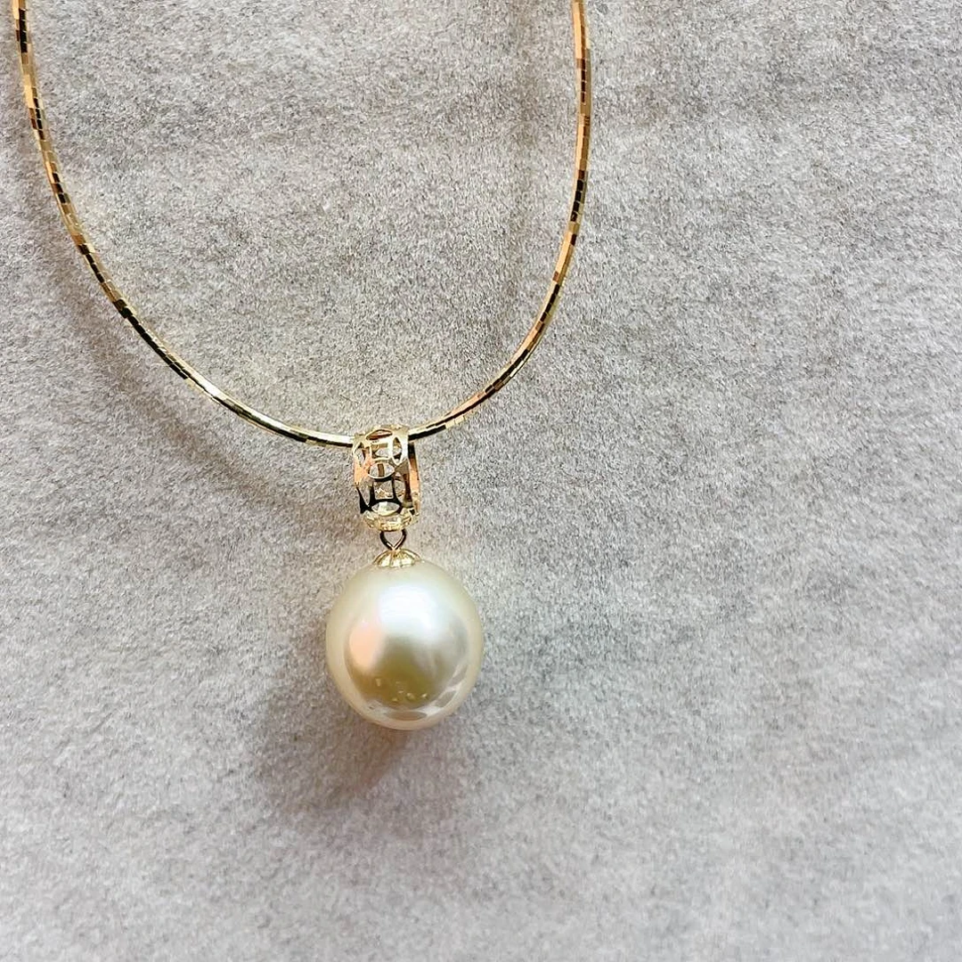 海水珍珠颈饰18K金镶嵌