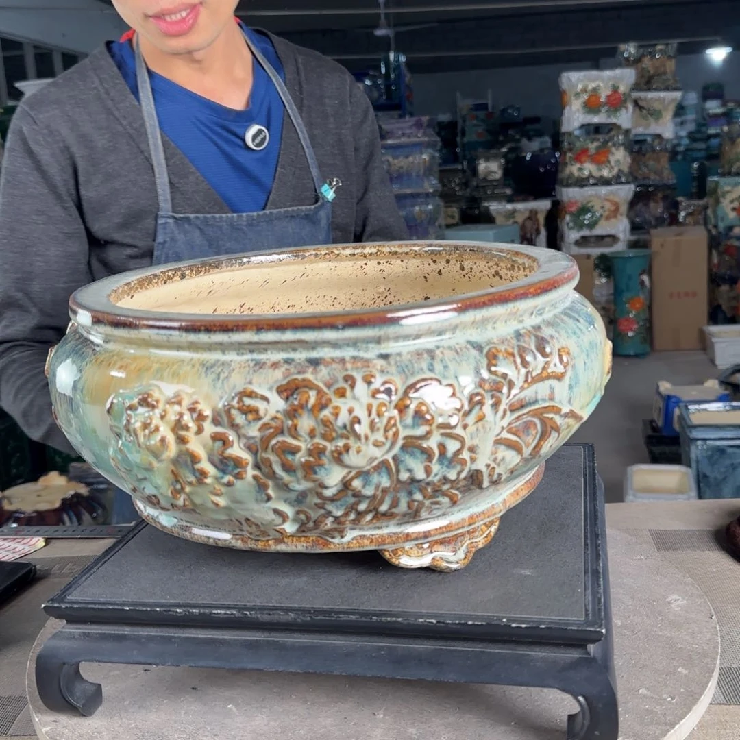 一风堂石湾花盆。微瑕705