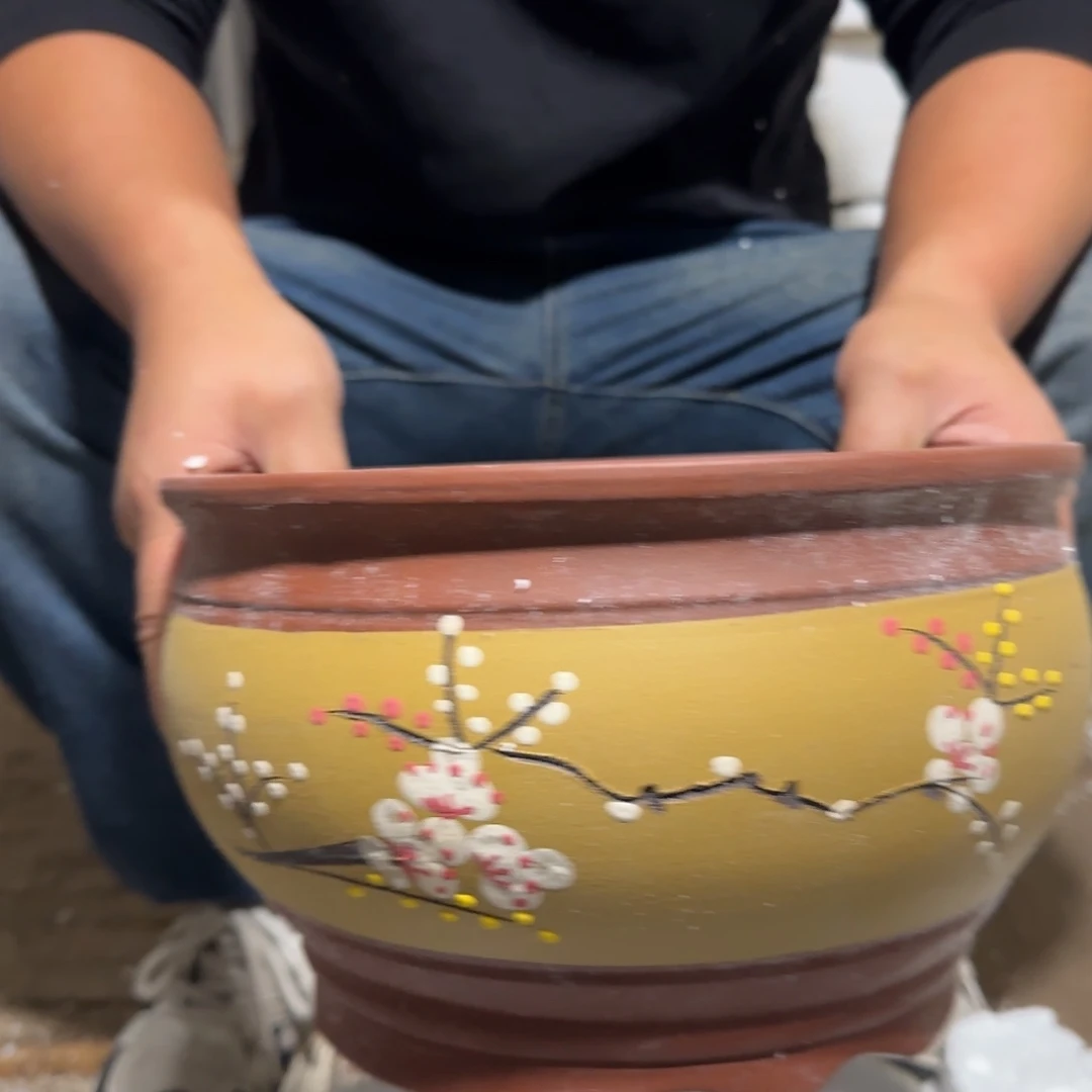 花盆紫砂瑕疵是我最