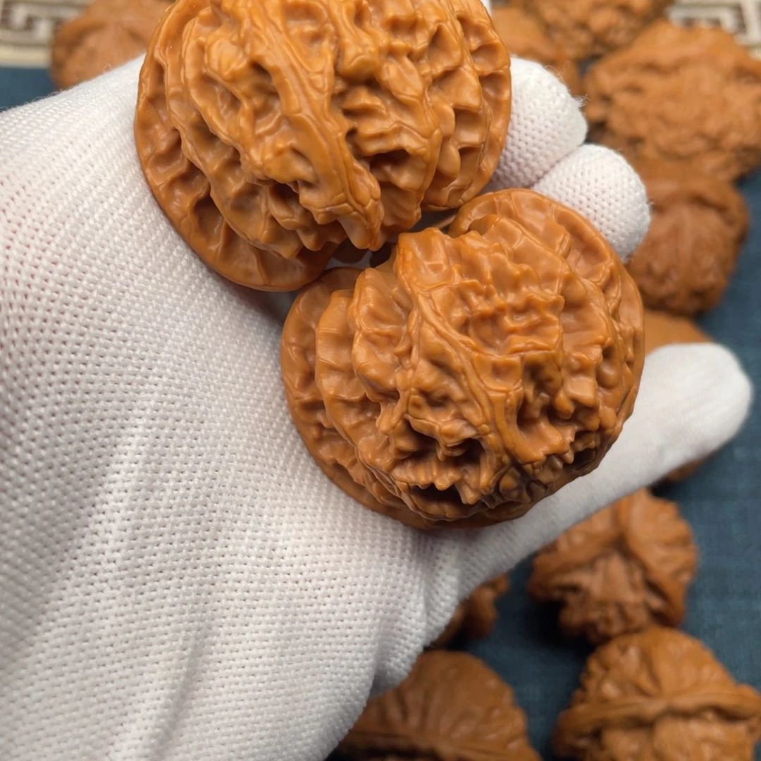 把件文玩核桃45全品球苹果