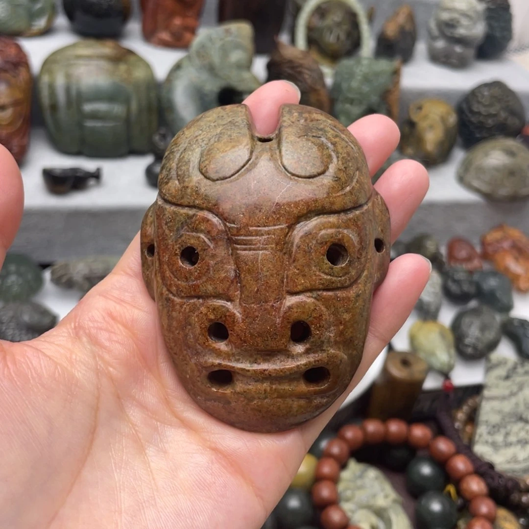 岫岩河磨玉（透闪石质玉）未镶嵌颈饰