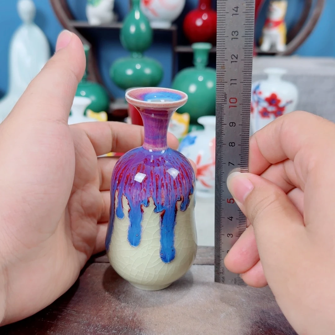 陶瓷手工小花器摆件