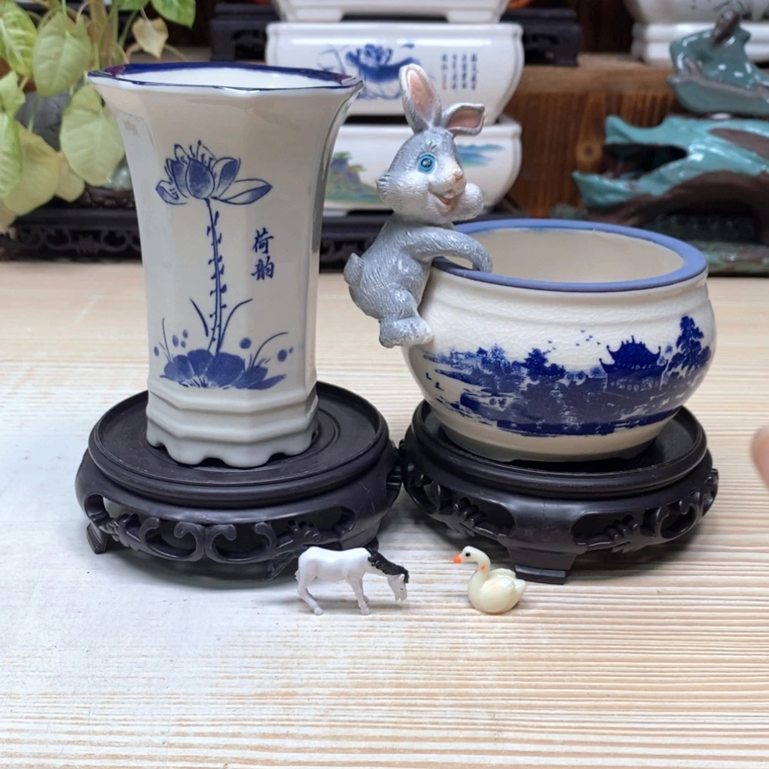 紫砂花盆陶瓷艺术花盆陶瓷