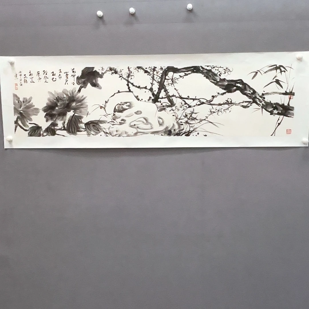 国画艺术家真人手绘