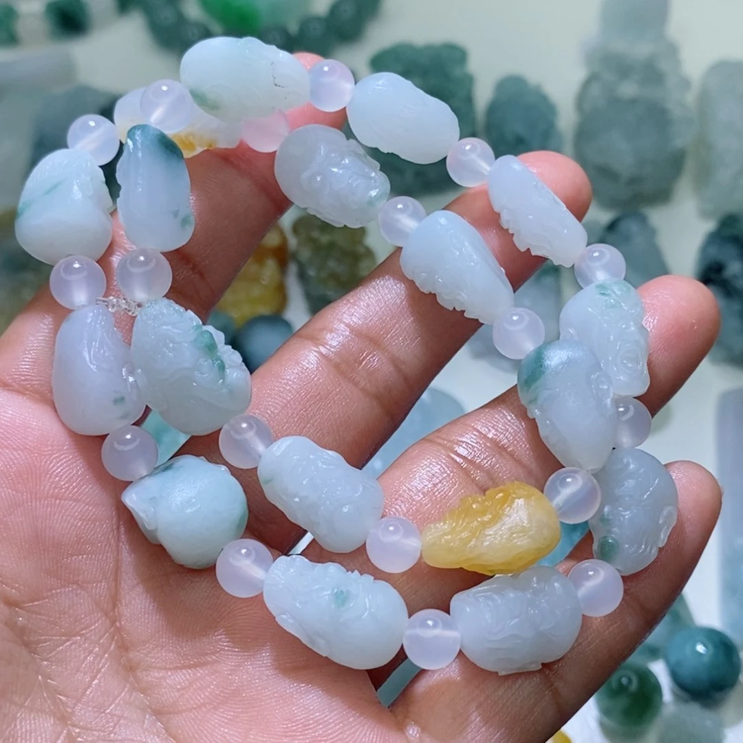 定制翡翠未镶嵌毛货