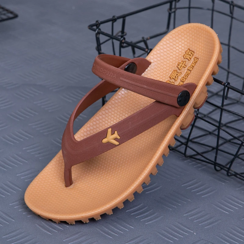 密汀巴灵橡胶男士拖鞋人字拖防滑防臭耐磨休闲外穿软底夹趾凉拖鞋