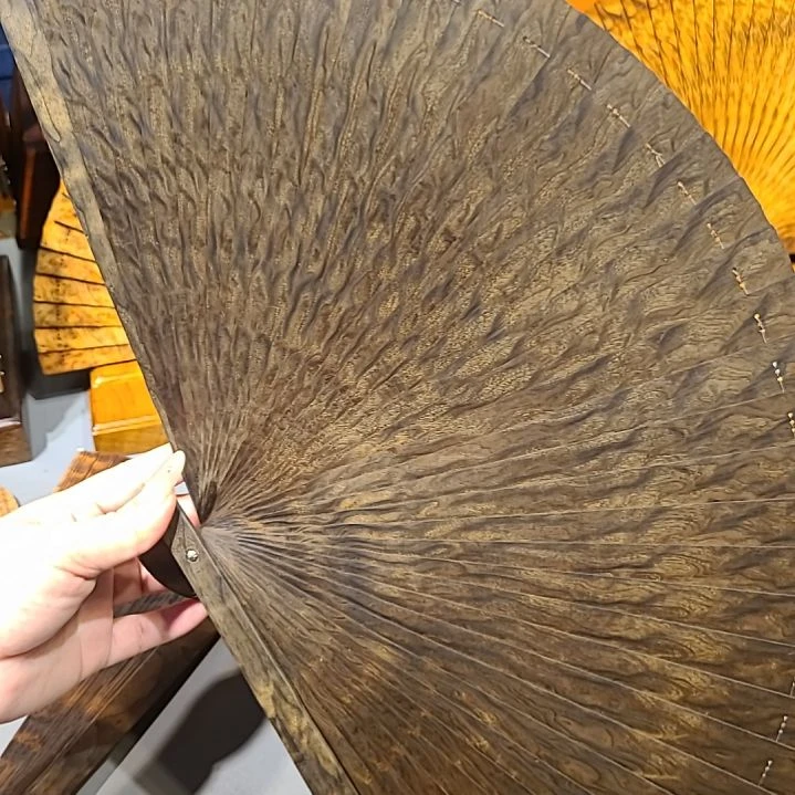 扇子28小叶桢楠金丝楠木苏扇阴沉