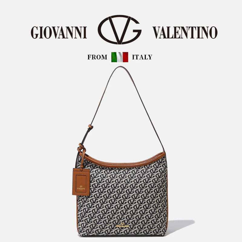 【左九设计师】GIOVANNI VALENTINO/卓凡尼·华伦天奴刺绣托特女包