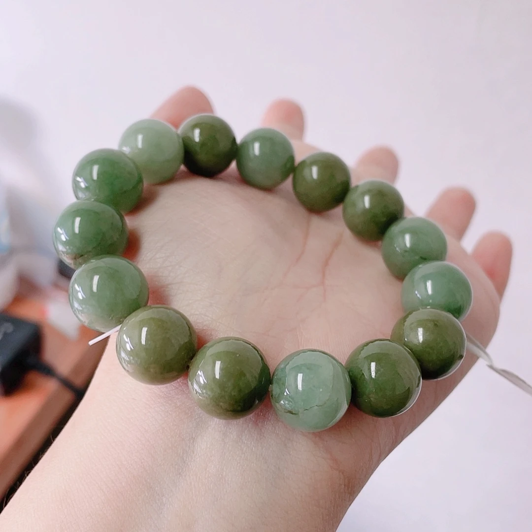 翡翠未镶嵌手链珠串