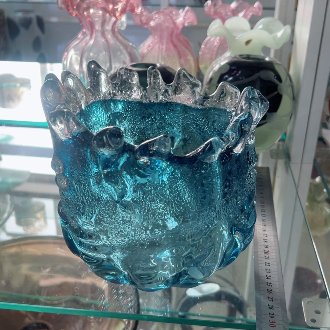 20 高轻奢琉璃花器福利正常手工痕迹