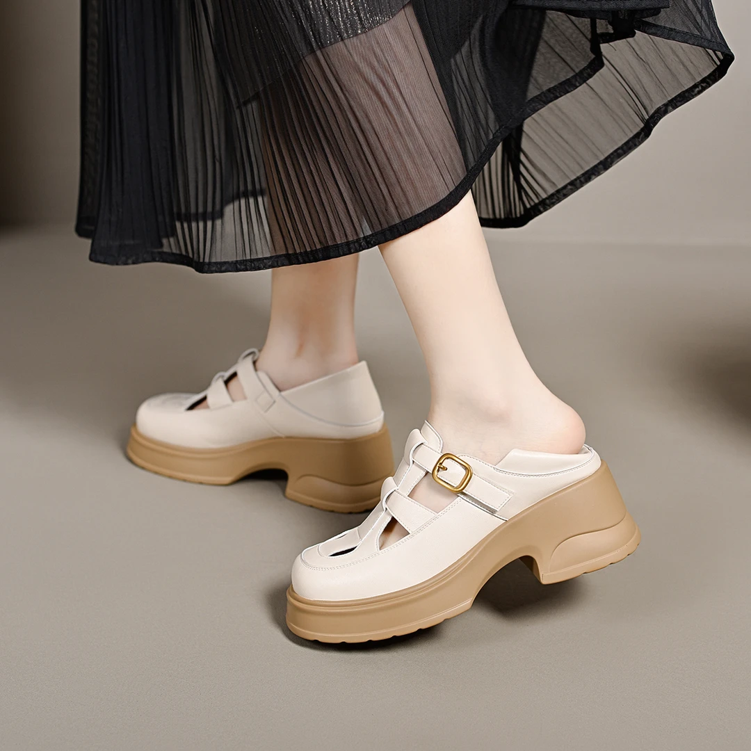 xizi/昔子0069凉鞋厚底罗马风格增高夏季女鞋高跟鞋单鞋凉鞋百搭