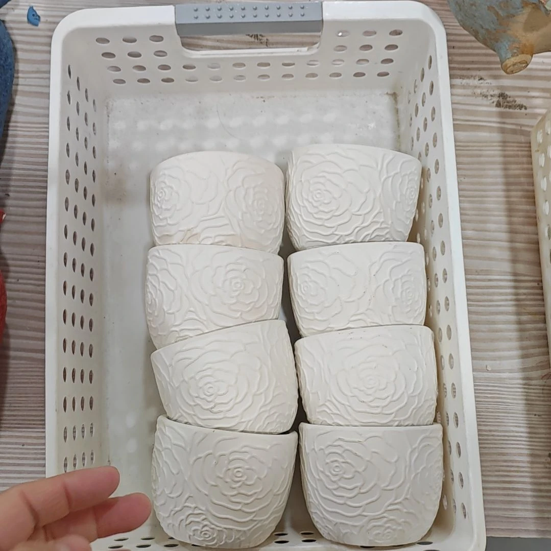 红陶吸水透气的白陶花盆凑满12发货