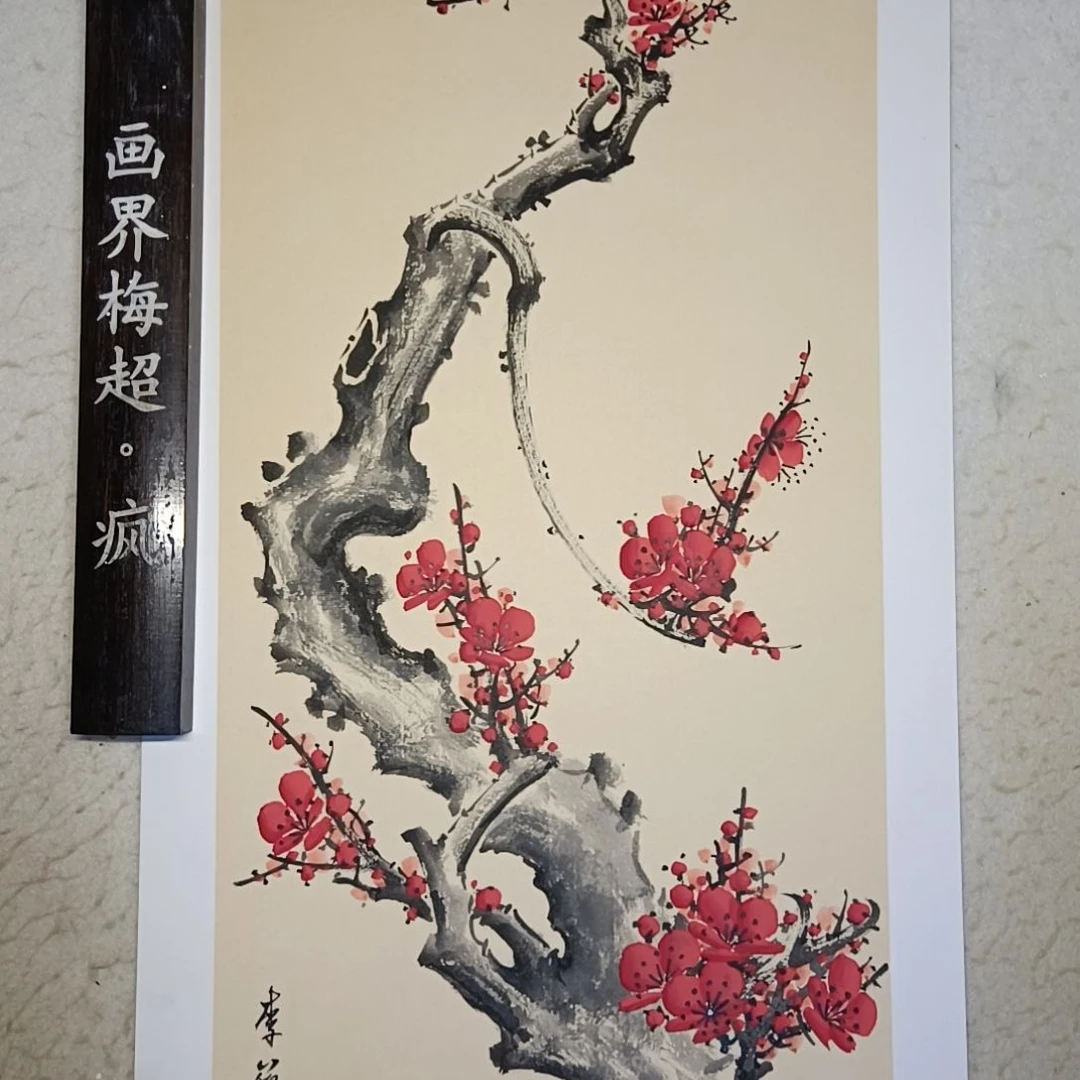 绘画用****6精品梅花卡宣作品