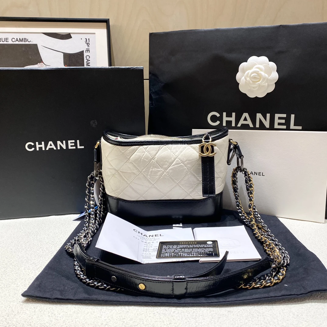 95新 Chanel/香奈儿 26开黑白流浪/盒尘票卡fh01498