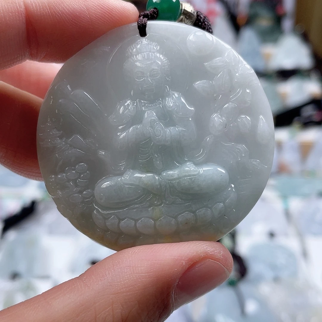 翡翠颈饰未镶嵌0309挂件