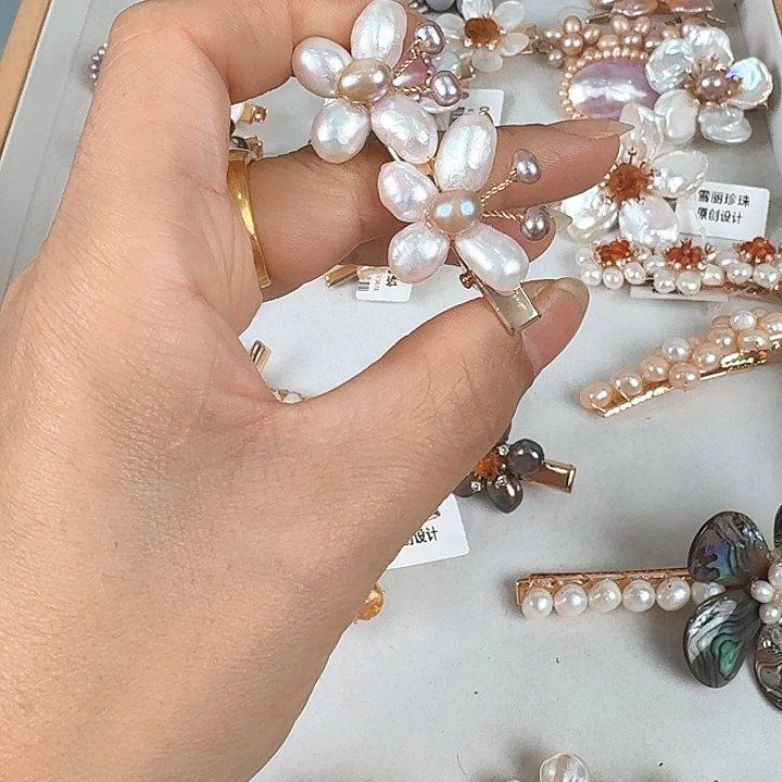 芽***发饰淡水珍珠未镶嵌