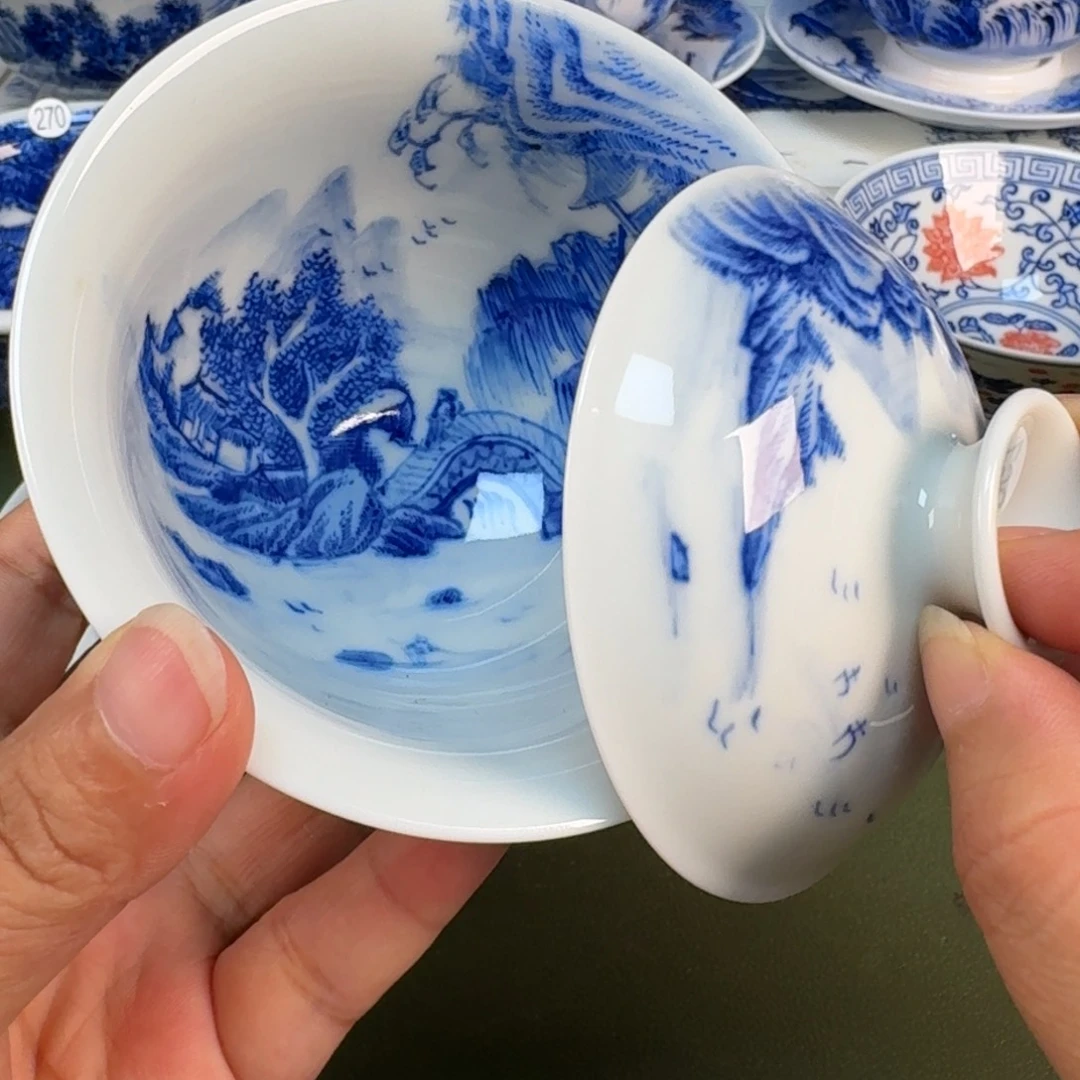 景德镇纯手绘茶具圆圆267