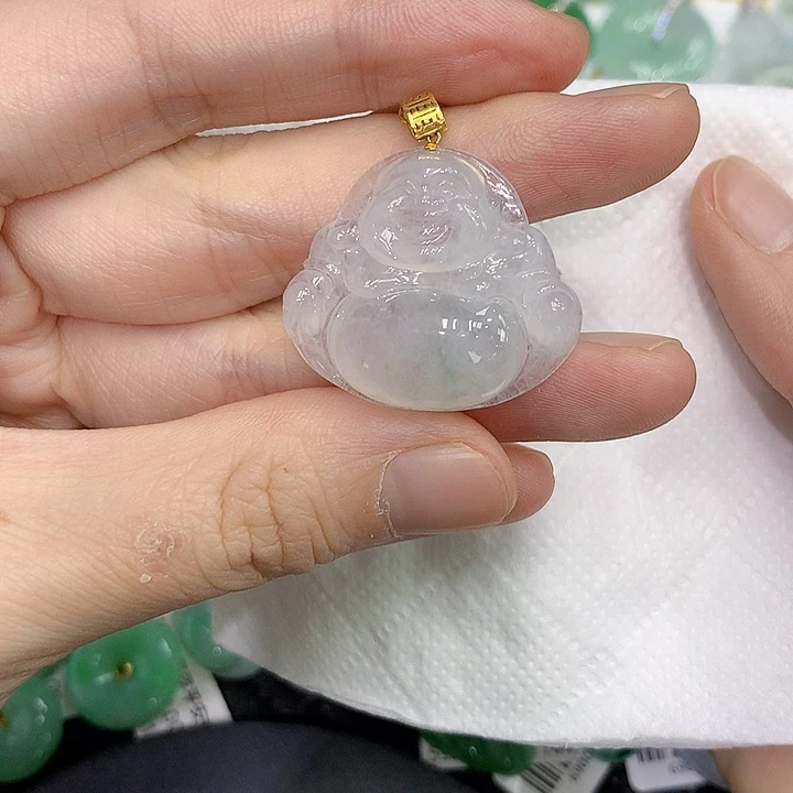 颈饰18K金镶嵌翡翠12345678888