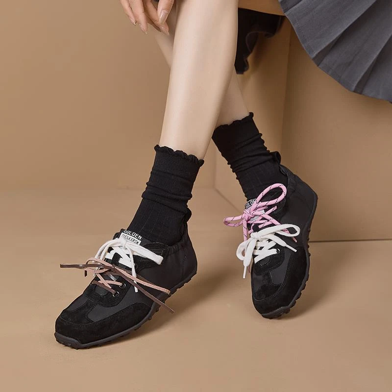 阿甘鞋女2025新款春秋百搭平底轻便舒适透气跑步鞋超软德训鞋