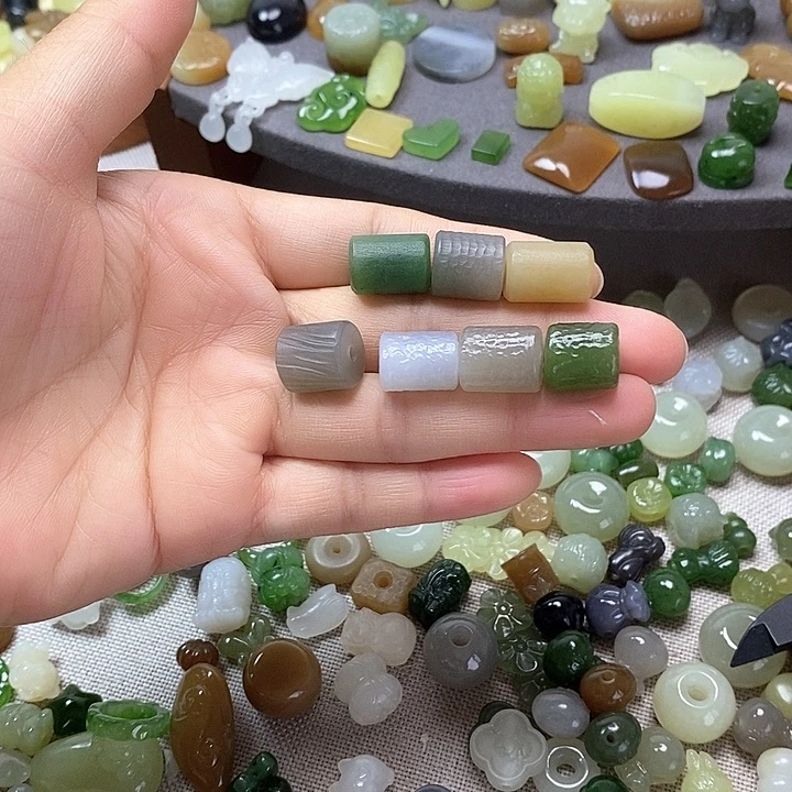 未镶嵌和田玉挂件桶珠98一个多样性发其一