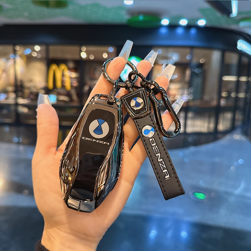 2025款腾势D9钥匙套25新款D9dmi尊荣豪华型汽车金属扣壳