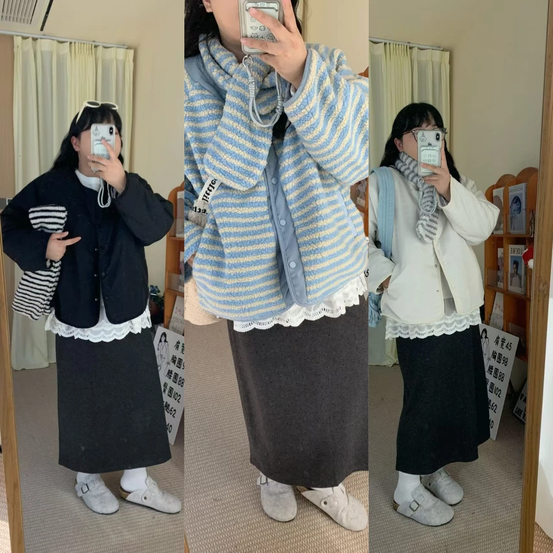 【鱼白又白】短款棉服女2025新款秋冬棉衣棉袄潮保暖外套韩系加厚