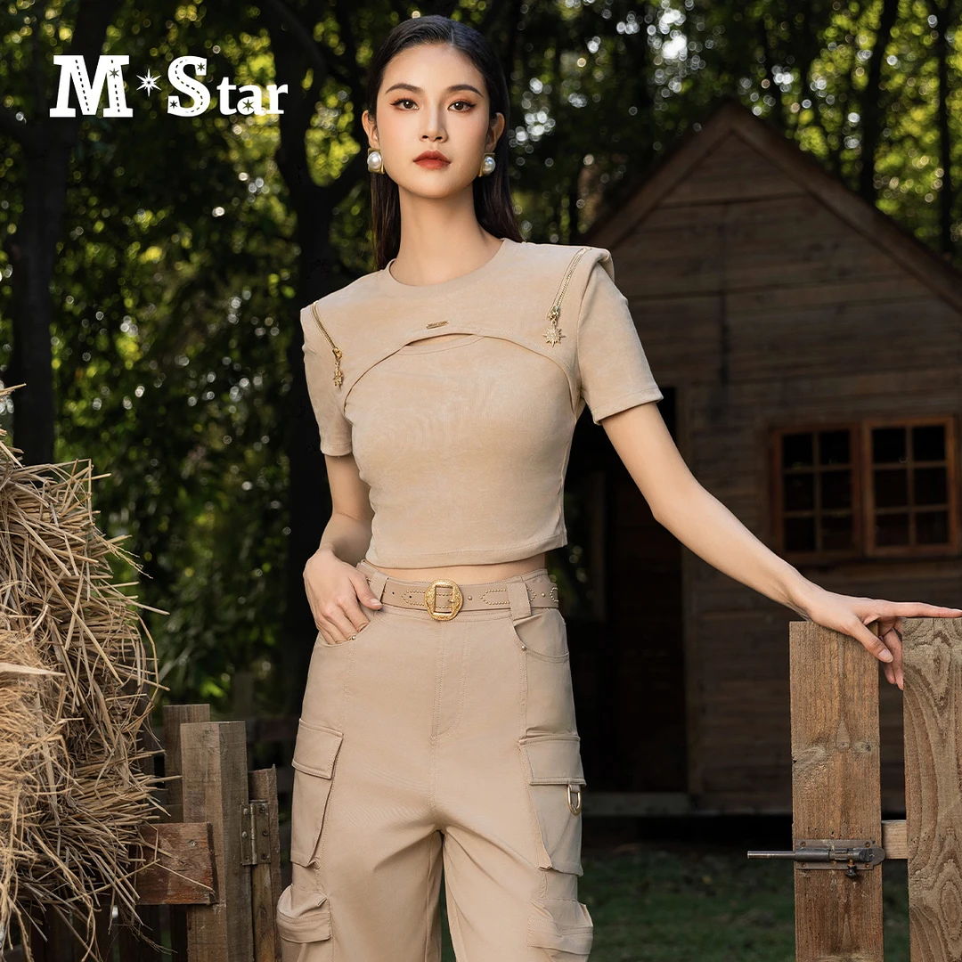 【小杨总专属】M-Star明星系修身双拉链针织衫短款SFBT121801