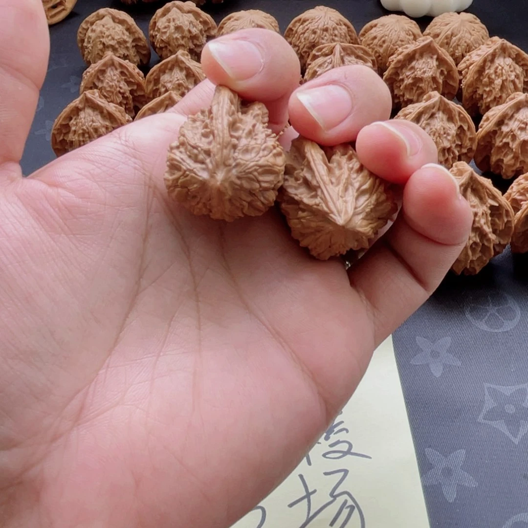 用***8桃核把件盘山公子帽一帆风顺3.0尺寸4.15高文玩核桃