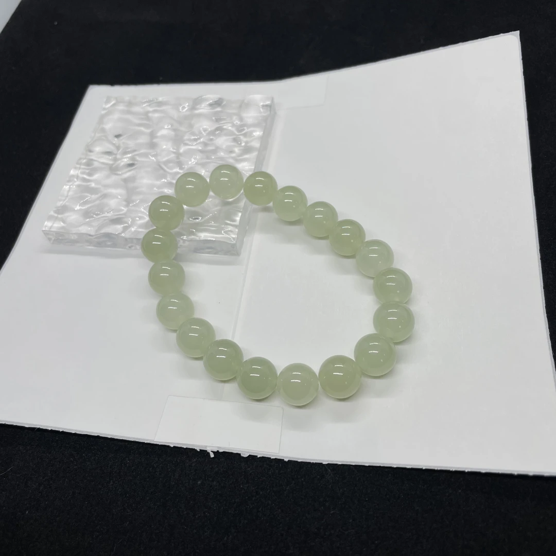 【就是外面的翠青】高阶葡萄肉和田玉手串10mm KT25062211