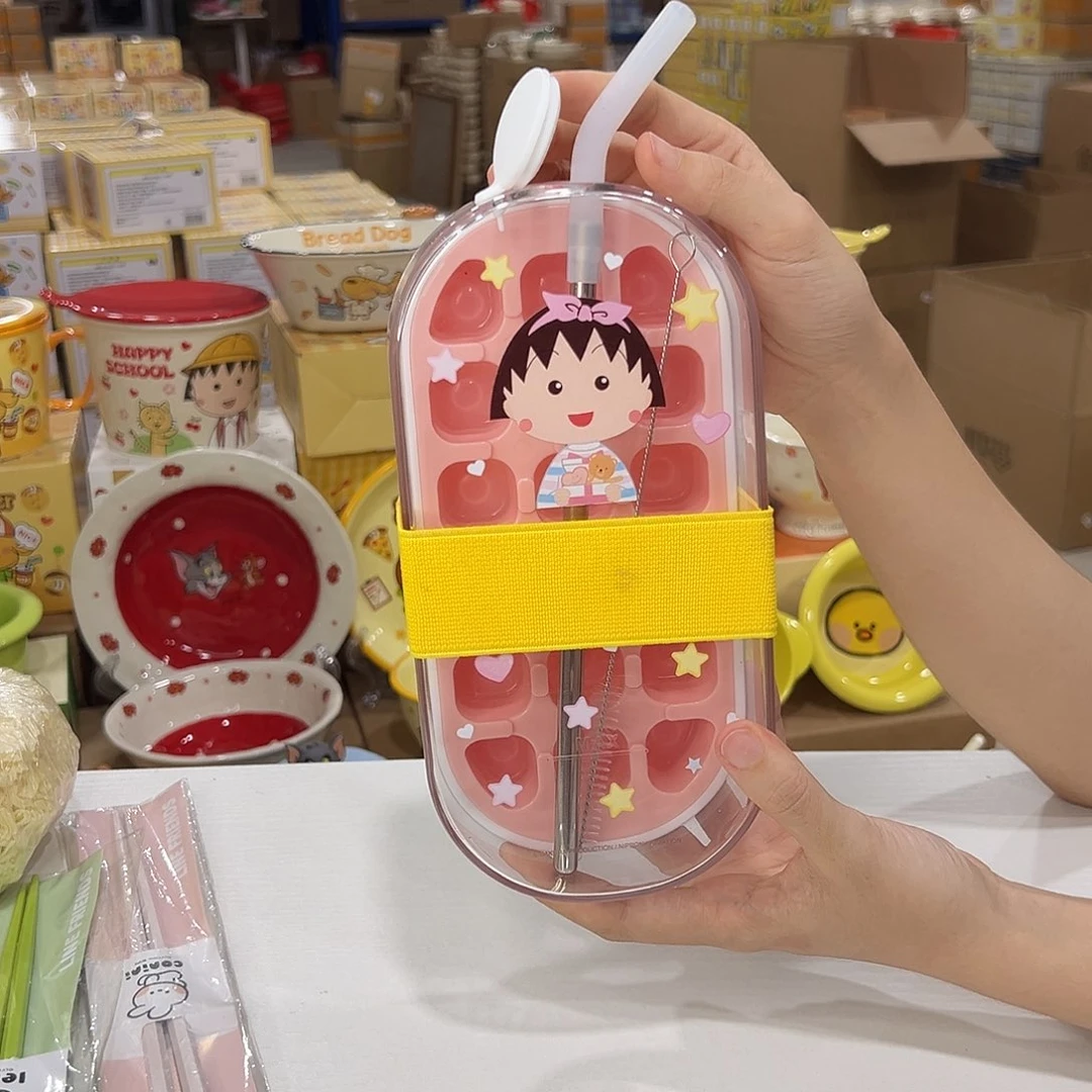 瓷樱桃小丸子冰霸杯。