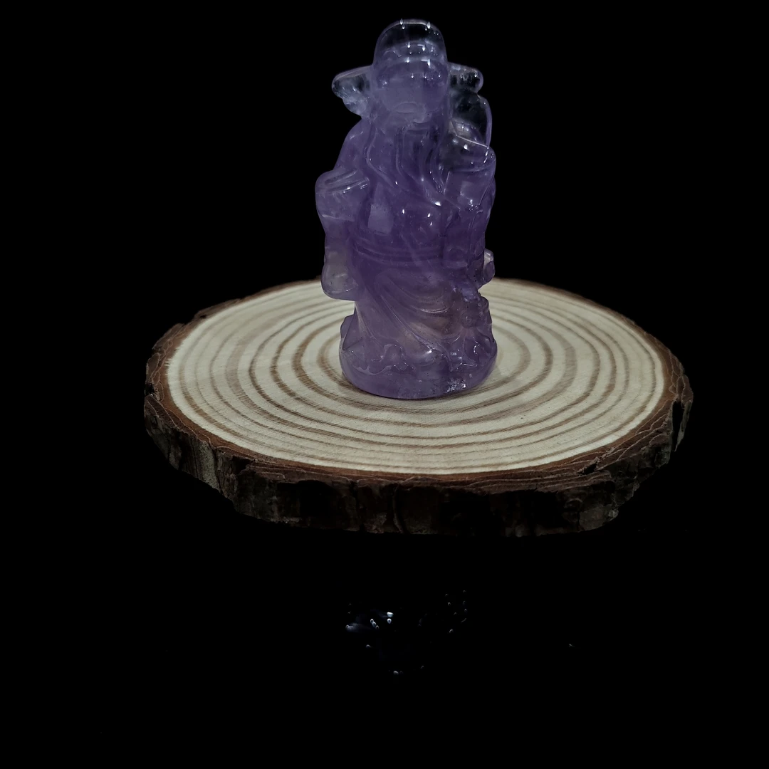 紫水晶财神像（712518）