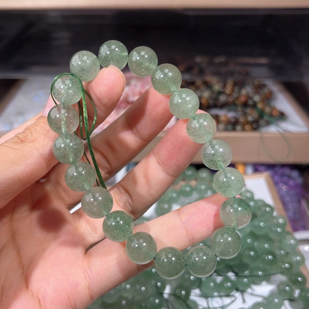 水晶手链未镶嵌绿草莓012