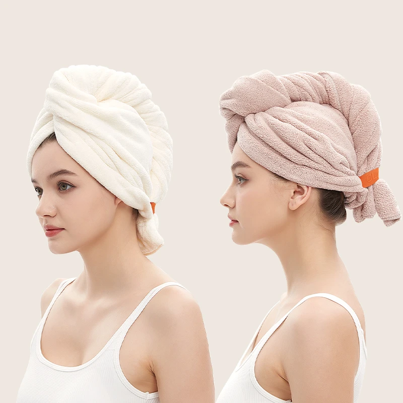 法式贵族干发帽速干绑带女吸水加厚超强吸水一片式免吹珊瑚绒家用