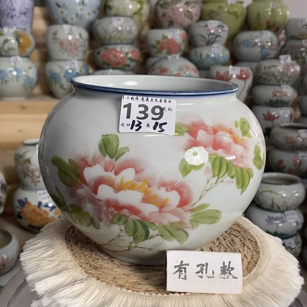 景德镇瓷韵手工陶瓷花盆 139