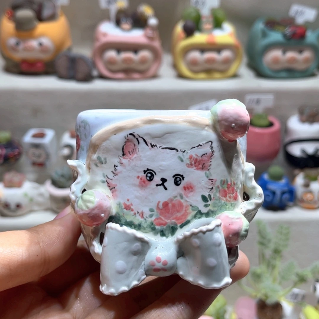 129纯手工制作重工盆盆48一个