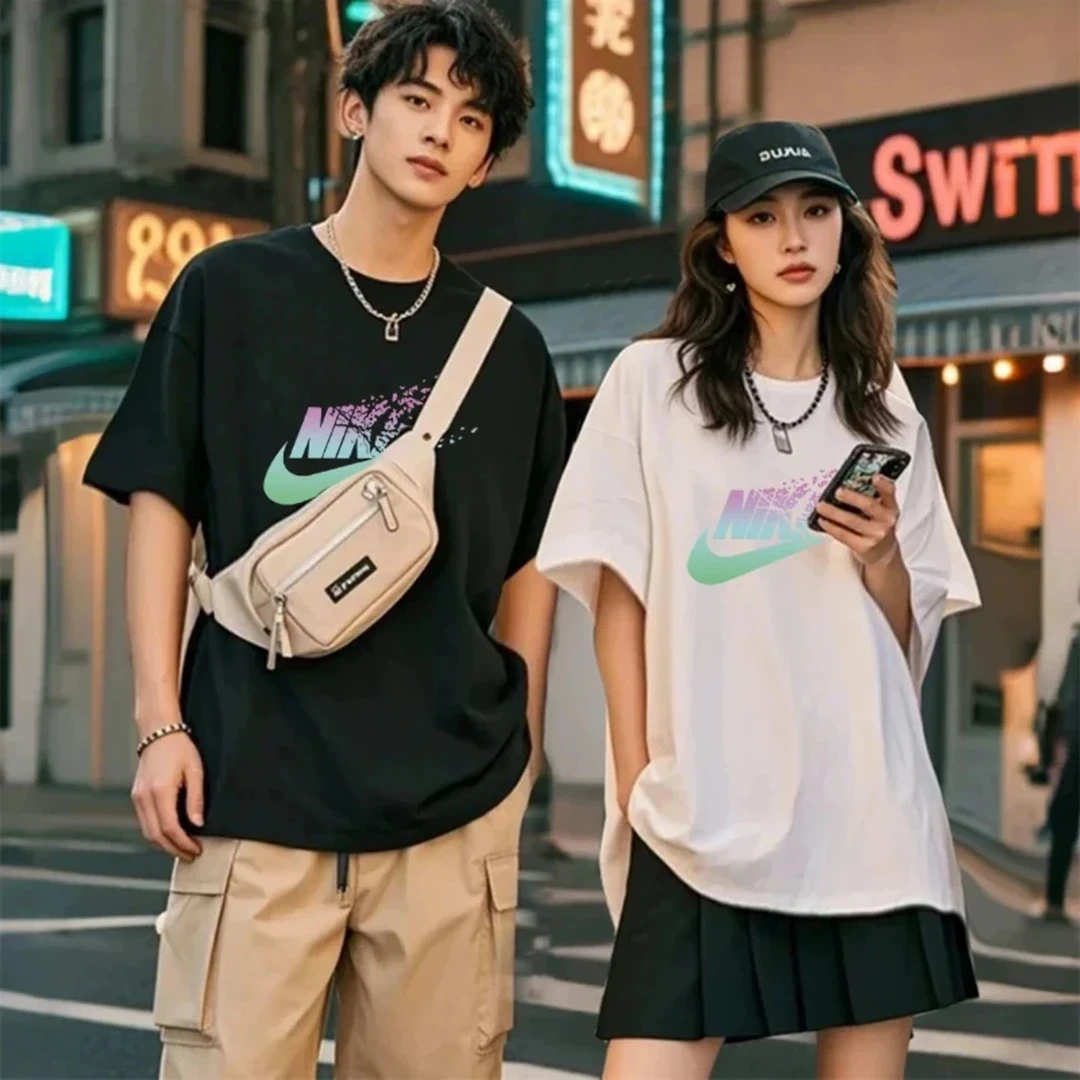 11奥莱清仓【一折捡漏】夏季t恤爆款男女情侣圆领休闲运动短袖