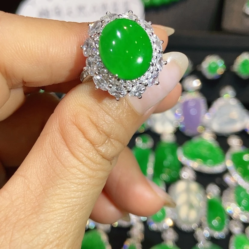 【闪购商品】翡翠戒指未镶嵌天然翡翠