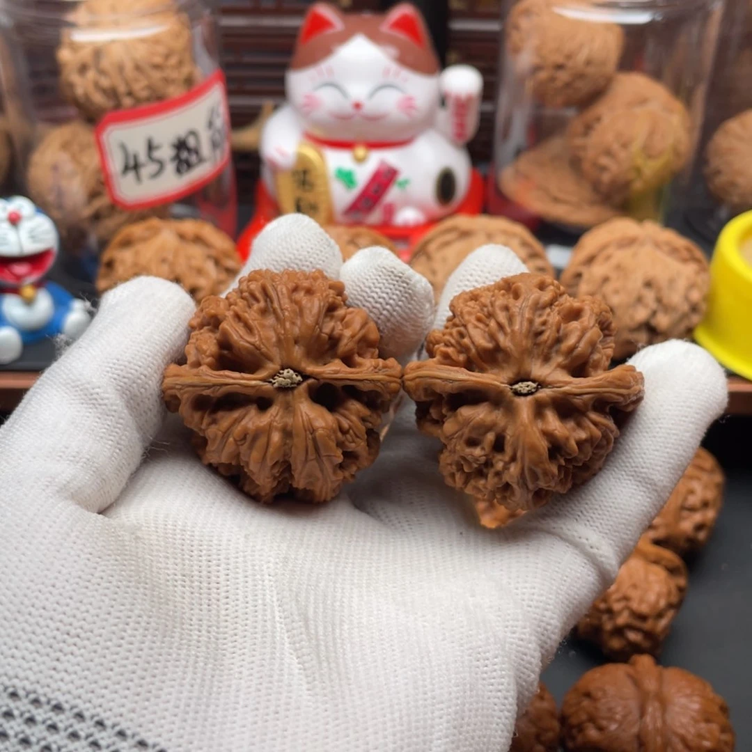 文玩核桃把件小****a粗筋