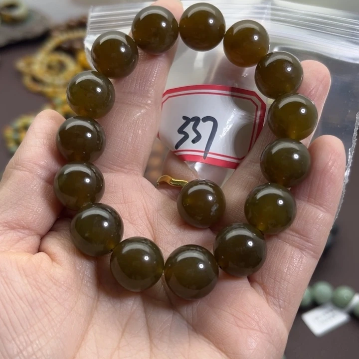 蛇纹石玉未镶嵌手链