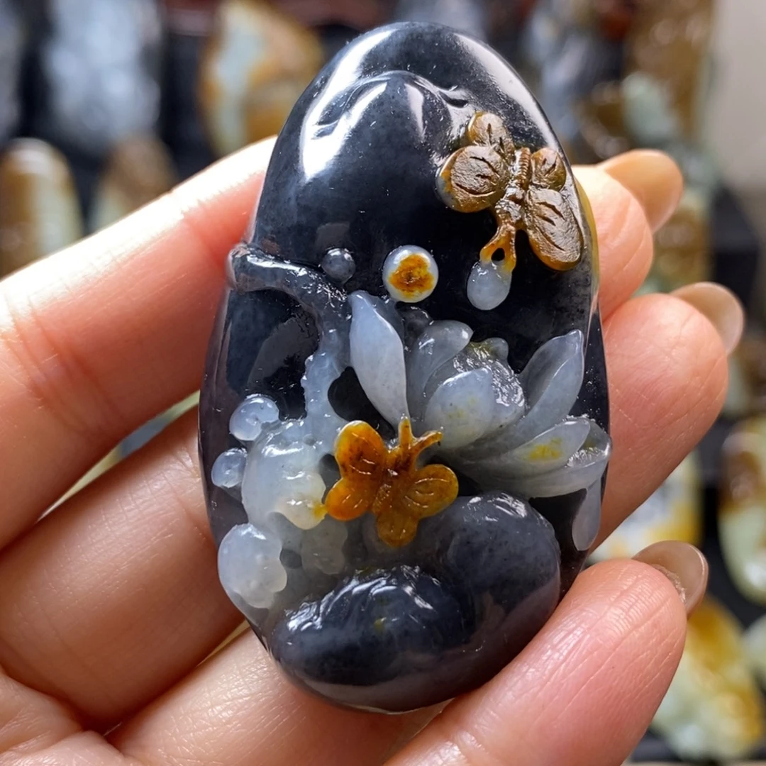 和田玉未镶嵌挂件