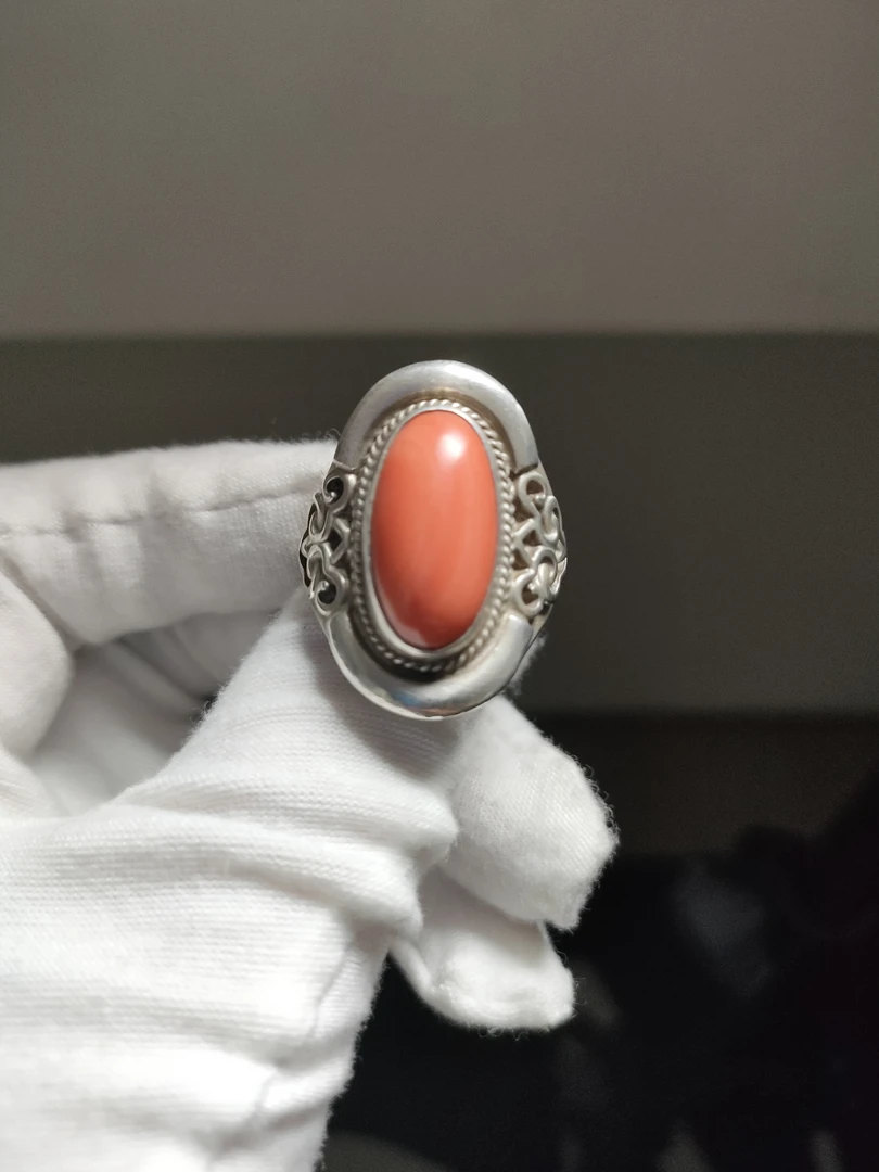 足银戒指 时尚复古手工制作戒指